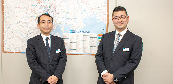 今回インタビューに応じてくださった東京地下鉄株式会社様の社員の方々の集合写真